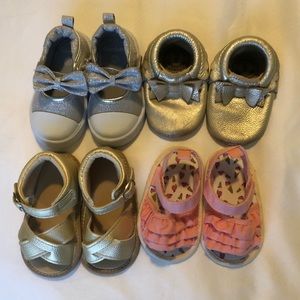 6-12M Baby Girls Shoe Lot!